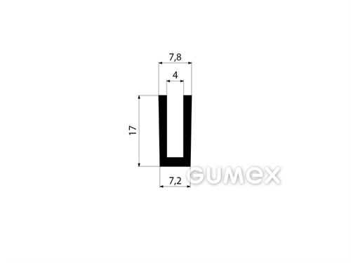 GUMMIPROFILE U-FORM - EPDM